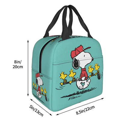 Cartoon Snoopy Insulated Lunch Bag - Portable Thermal Cooler Tot