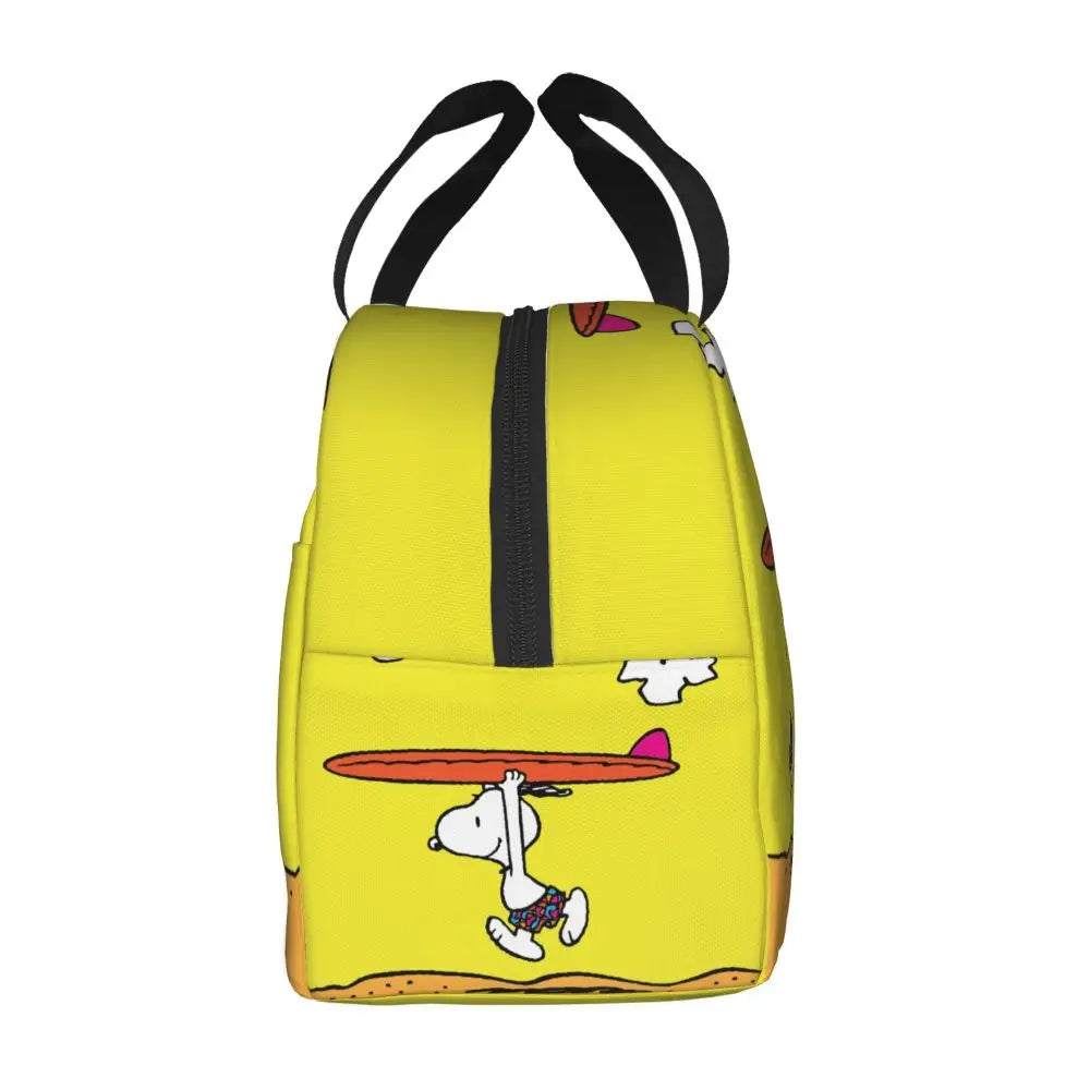 Cartoon Snoopy Insulated Lunch Bag - Portable Thermal Cooler Tot