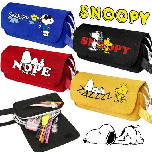 Snoopy Pencil Case Student Stationery Box Large