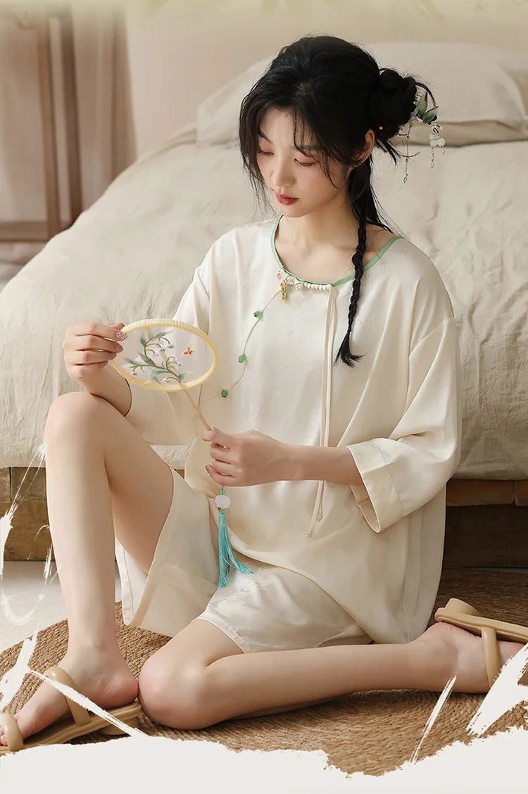 Cotton Short Sleepwear Women Pajama Sets