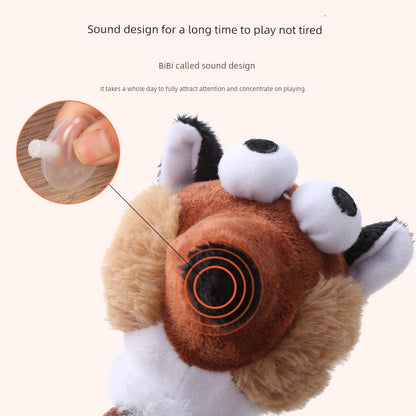 Long Cartoon Long Neck Animal Gnawing Dog Toy Sound Grinding Accompany Bichon Corgi Golden Retriever Samo