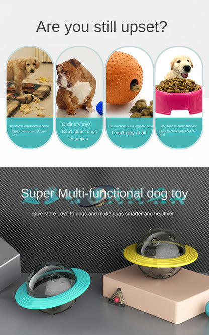 Elliptical Track Rolling Ball Leaky Food Interactive Pet Toy