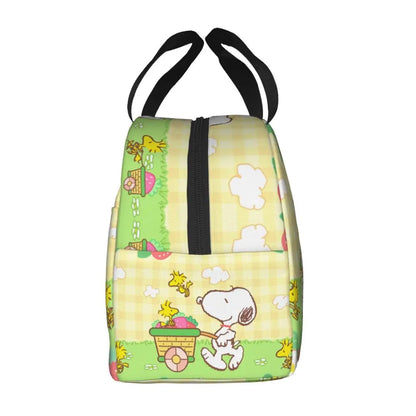 Cartoon Snoopy Insulated Lunch Bag - Portable Thermal Cooler Tot