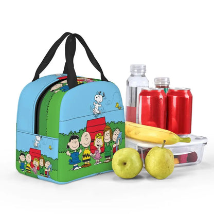 Cartoon Snoopy Insulated Lunch Bag - Portable Thermal Cooler Tot