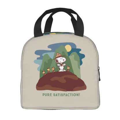 Cartoon Snoopy Insulated Lunch Bag - Portable Thermal Cooler Tot