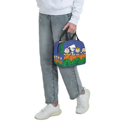 Cartoon Snoopy Insulated Lunch Bag - Portable Thermal Cooler Tot