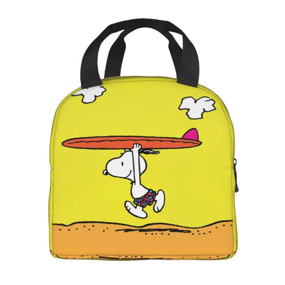 Cartoon Snoopy Insulated Lunch Bag - Portable Thermal Cooler Tot