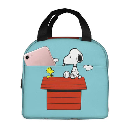 Cartoon Snoopy Insulated Lunch Bag - Portable Thermal Cooler Tot