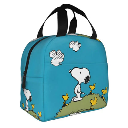 Cartoon Snoopy Insulated Lunch Bag - Portable Thermal Cooler Tot