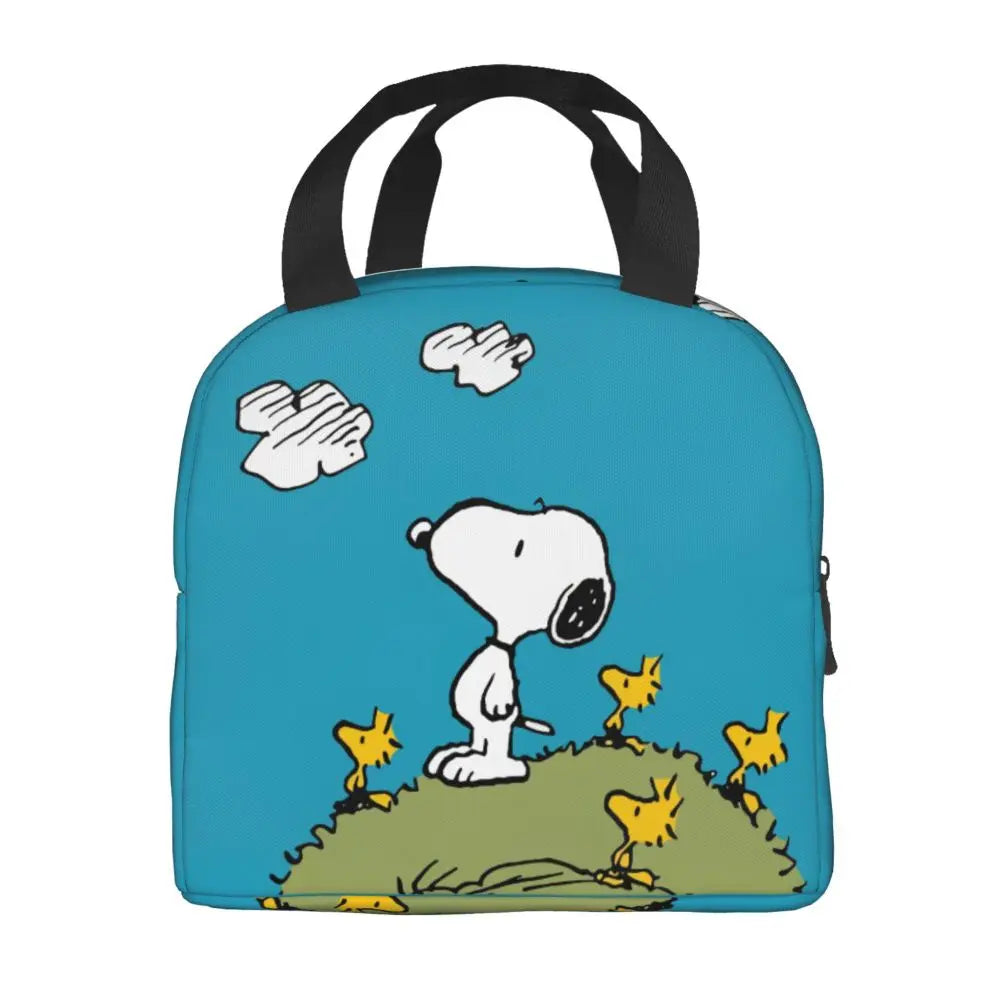 Cartoon Snoopy Insulated Lunch Bag - Portable Thermal Cooler Tot