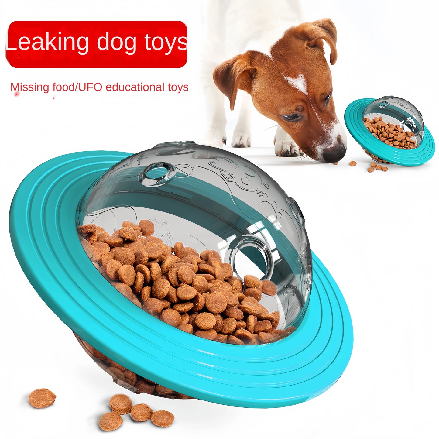 Elliptical Track Rolling Ball Leaky Food Interactive Pet Toy