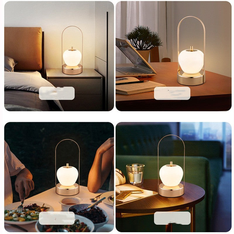 LED Indoor Outdoor Livingroom Bedside Portable Metal Table Lamp