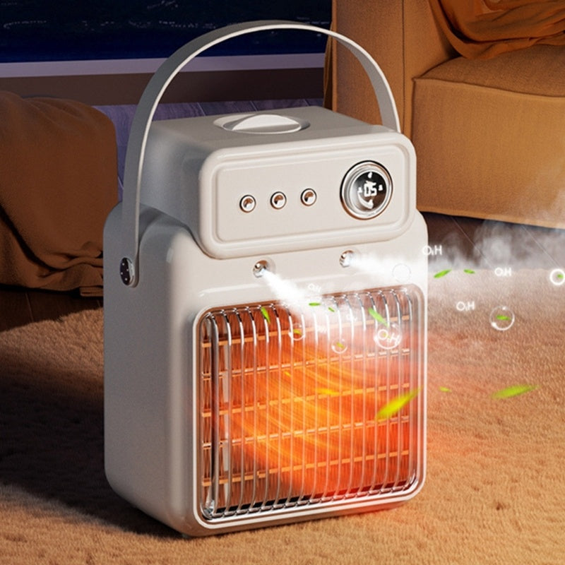 2 In 1 Efficient Room Heater Humidifying Table Heater / Indoor Heater Suitable with Moisturizing Function (Overheating Protections Heater)